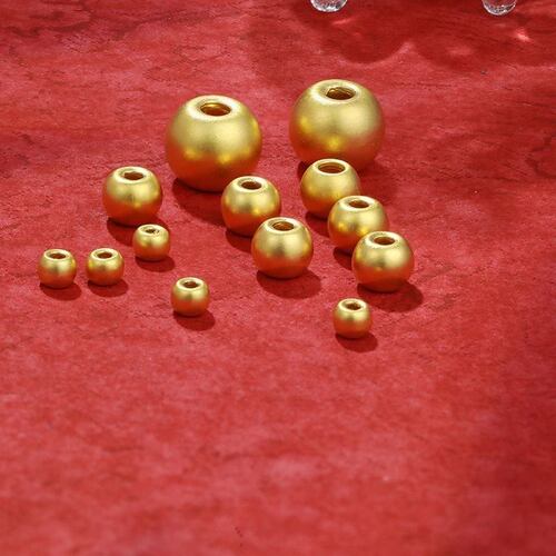 3D硬金足金999光面小金粒金豆豆黄金金珠DIY定制存储存钱送朋友D