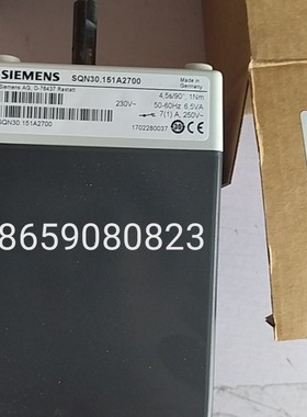 西门子SIEMENS风门执行器SQN30.151A2700伺服电机SQN30.121A2700
