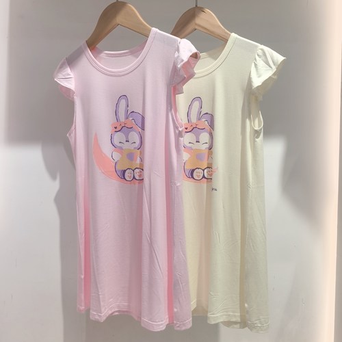 今贝旺睡裙莫代尔兰精天丝儿童110码中140大童冰丝家居服睡衣二件