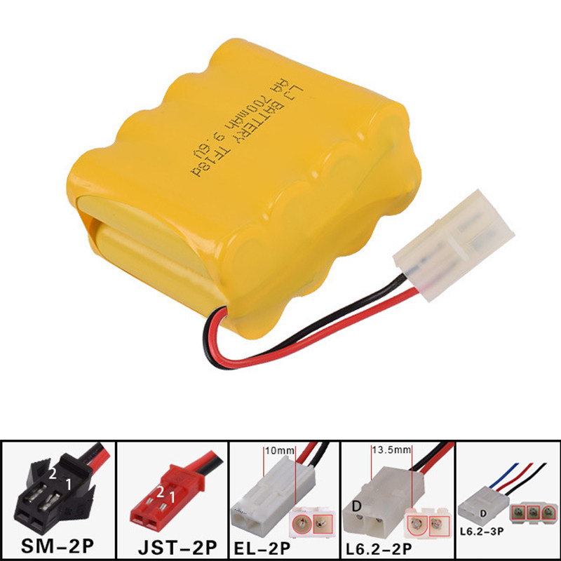 9.6V 700mAh充电电池组充电器 机器人 越野遥遥控车 恒龙坦克