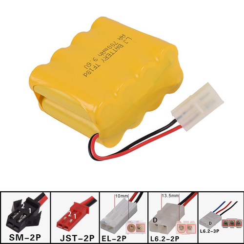 9.6V 700mAh充电电池组充电器 机器人 越野遥遥控车 恒龙坦克