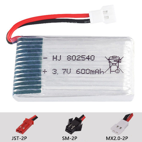 3.7V600mAh802540锂电池