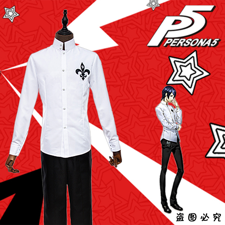 P5女神异闻录 cos 喜多川佑介 cos服 cosplay服装男款 全套定制 模玩/动漫/周边/娃圈三坑/桌游 Cosplay男装/cos男装 原图主图