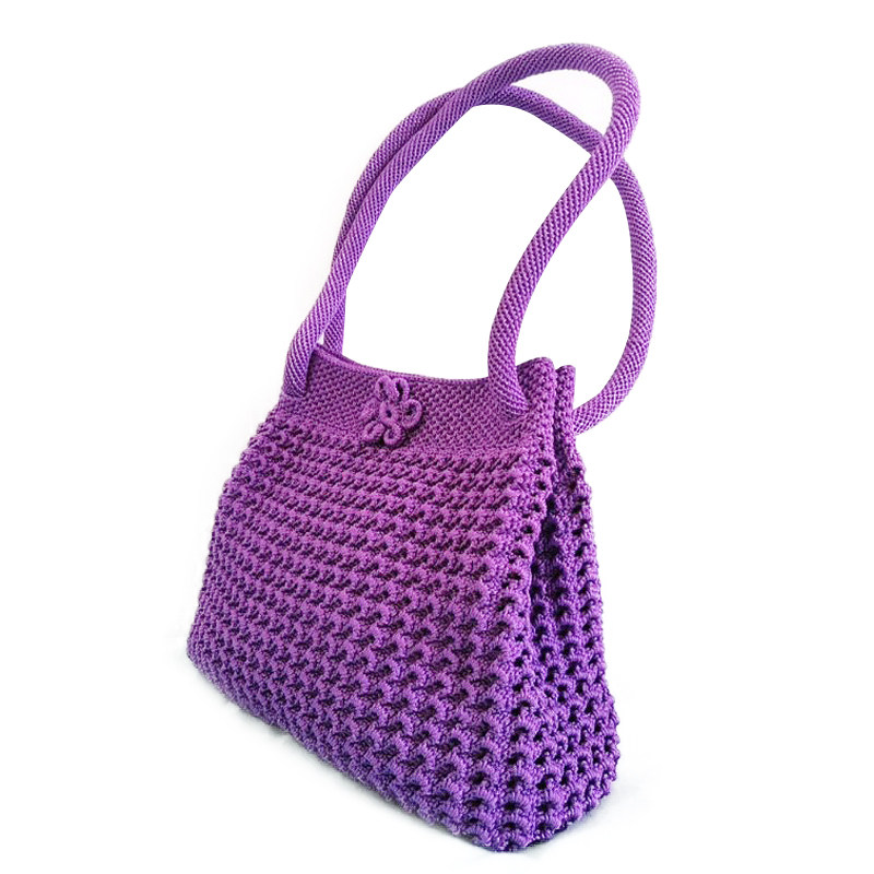 UNFINISHED HAND-WOVEN CROCHET MOM BAG BAG SHOULDER HAND CHANGE DIY MIDDLE-AGED AND ELDERLY ACCESSORIES PACKAGE DELIVERY TUTORIAL