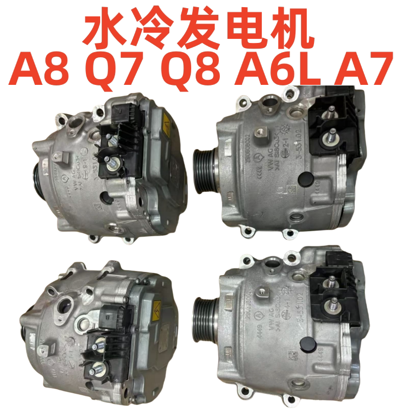 适用奥迪A7 A8LD5 Q7 Q8 保时捷卡宴宾利飞驰欧陆水冷发电机48V