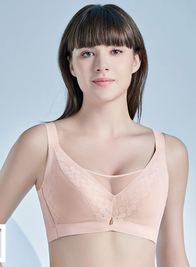 诗曼芬正品S120191大胸显小无钢圈燕窝杯收副乳上托防下垂文胸罩