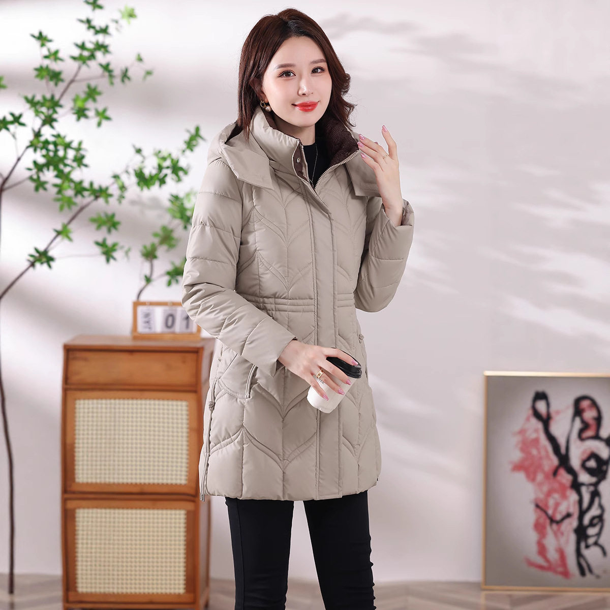 三防免洗棉服女韩系时尚防寒保暖女装外套2025冬新款显瘦减龄棉服,女装/女士精品,棉衣/棉服,淘宝优惠券,粉丝福利购,淘宝优惠卷