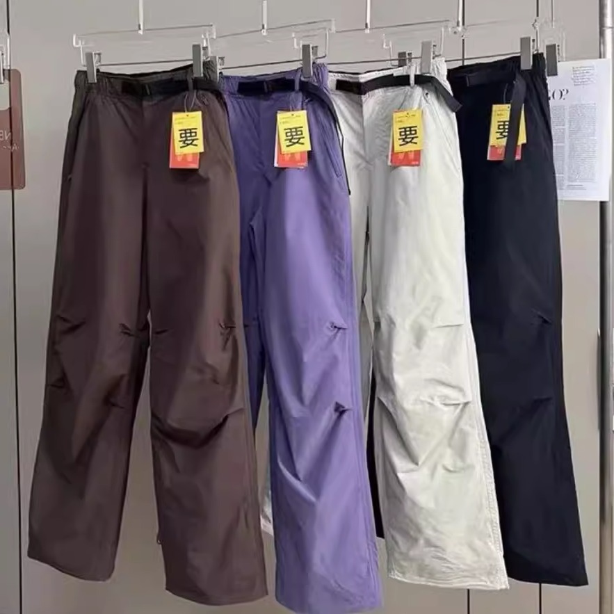 25秋冬保暖户外防风防水加绒冲锋裤滑雪裤时尚直筒休闲裤