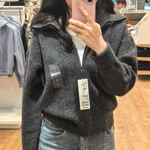 URAZ舒芙蕾拉链针织开衫！毛衣毛衫针织衫外套2025秋新款480490