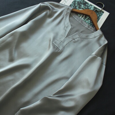 春夏新中式男款真丝睡衣套装定制