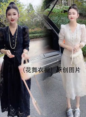 女装吊带连衣裙春款洋气白色夏季