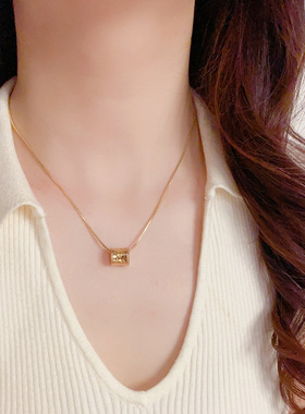 时尚百搭金属蜂巢小蛮腰项链