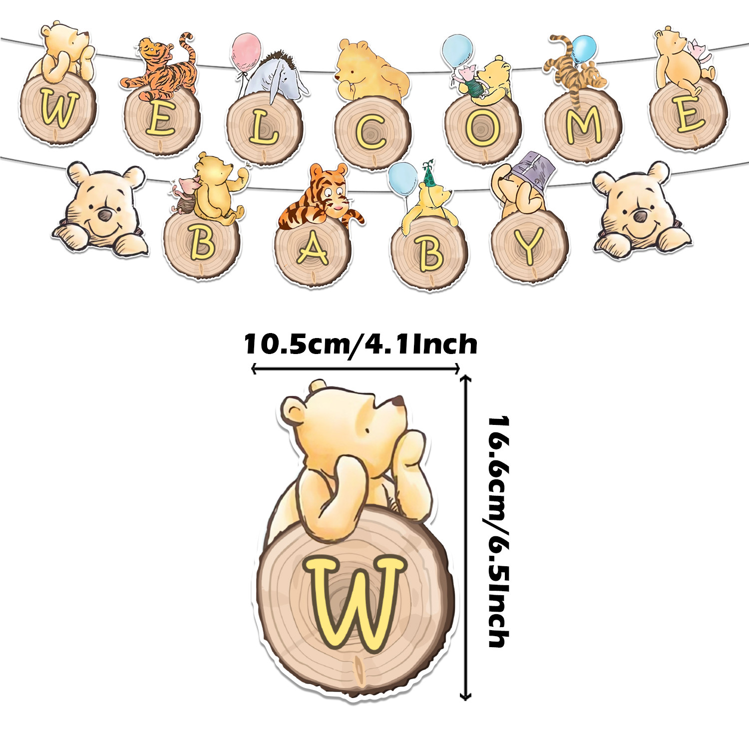 小熊维尼主题儿童生日装饰拉旗蛋糕插旗气球聚会场地布置派对用品,节庆用品/礼品,节日装扮用品,淘宝优惠券,粉丝福利购,淘宝优惠卷