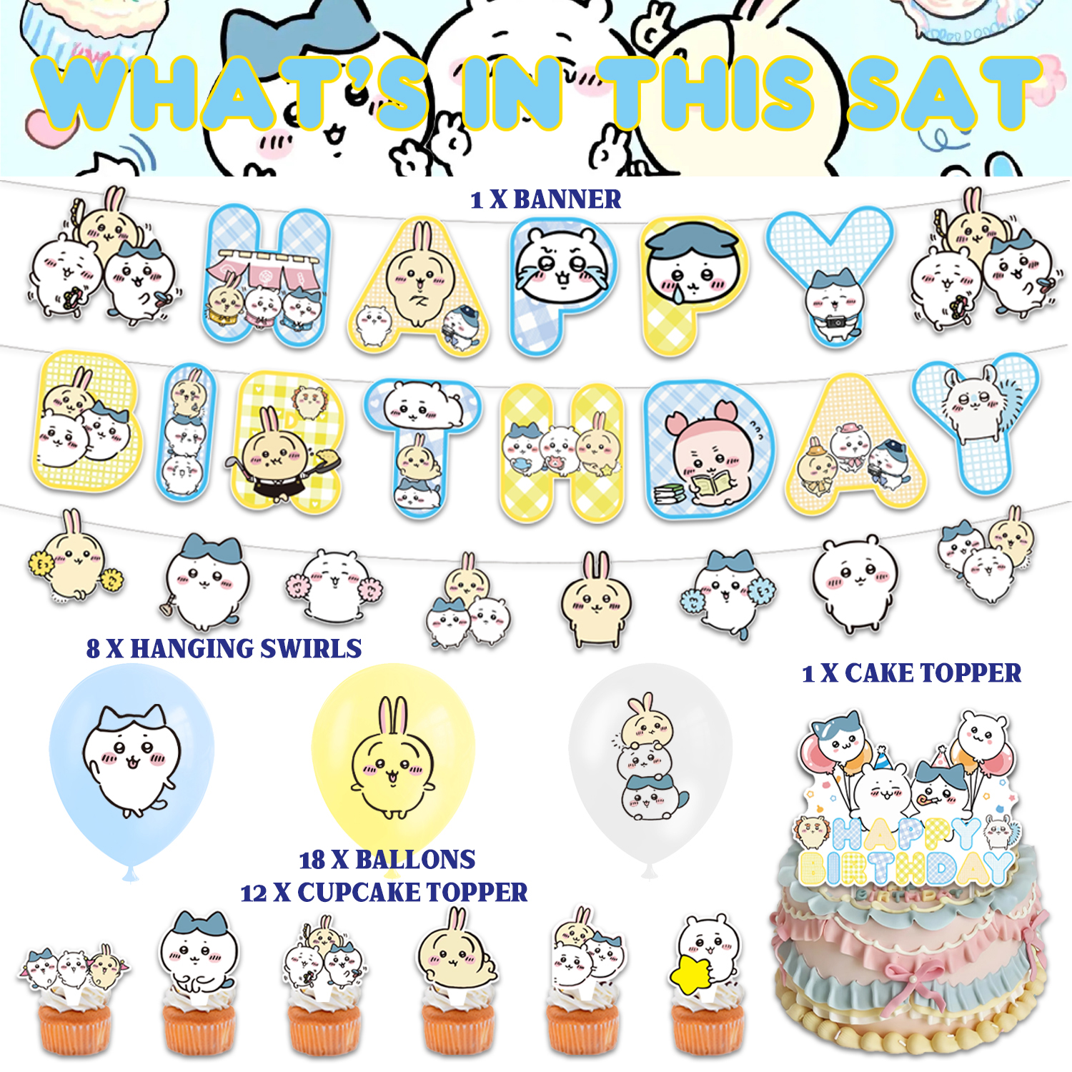 马克图布Chiikawa布丁灯吉伊卡哇周边手办乌萨奇公仔生日圣诞礼物