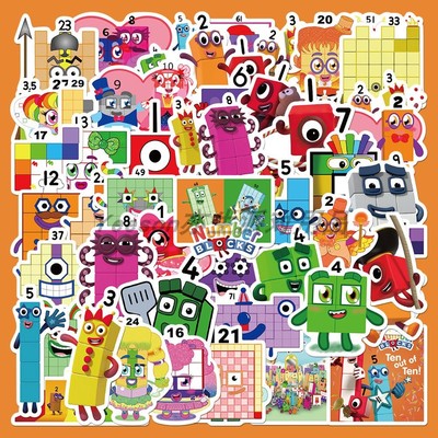 数字积木52幼儿园益智贴纸