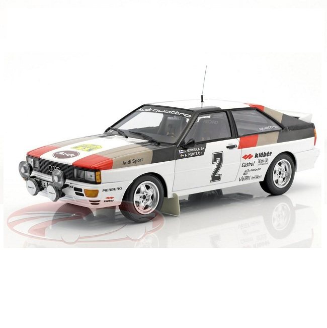 Minichamps 迷你切 1/18 奥迪 Audi Quattro 瑞典拉力赛1981冠军