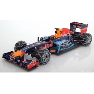 Minichamps 迷你切 1/18 红牛 车队 F1 RB7 防滑链轮胎 雪地