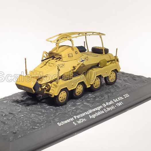 IXO 1/72 德军 Sd.Kfz 232 8轮 装甲车 通信指挥车 利比亚 北非