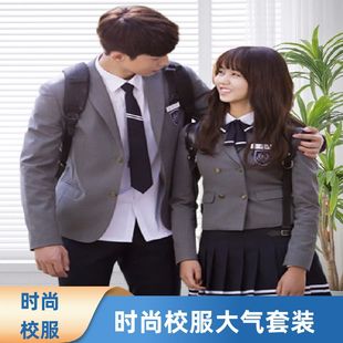 中学生校服套装秋冬季学院风韩国jk制服西装女学生初中高中生班服