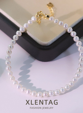 原创天然珍珠s925纯银手链百搭高级感手镯轻奢小众设计手串手饰品