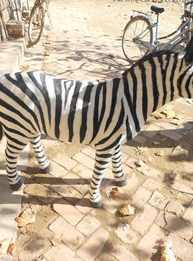 仿真斑马动物标本家居装饰开业装饰品仿真斑马摆件1比1斑马工艺品