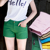 热韩版 2024夏季 胖mm女短裤 外穿加大码 弹力纯棉显瘦阔腿宽松潮 新款