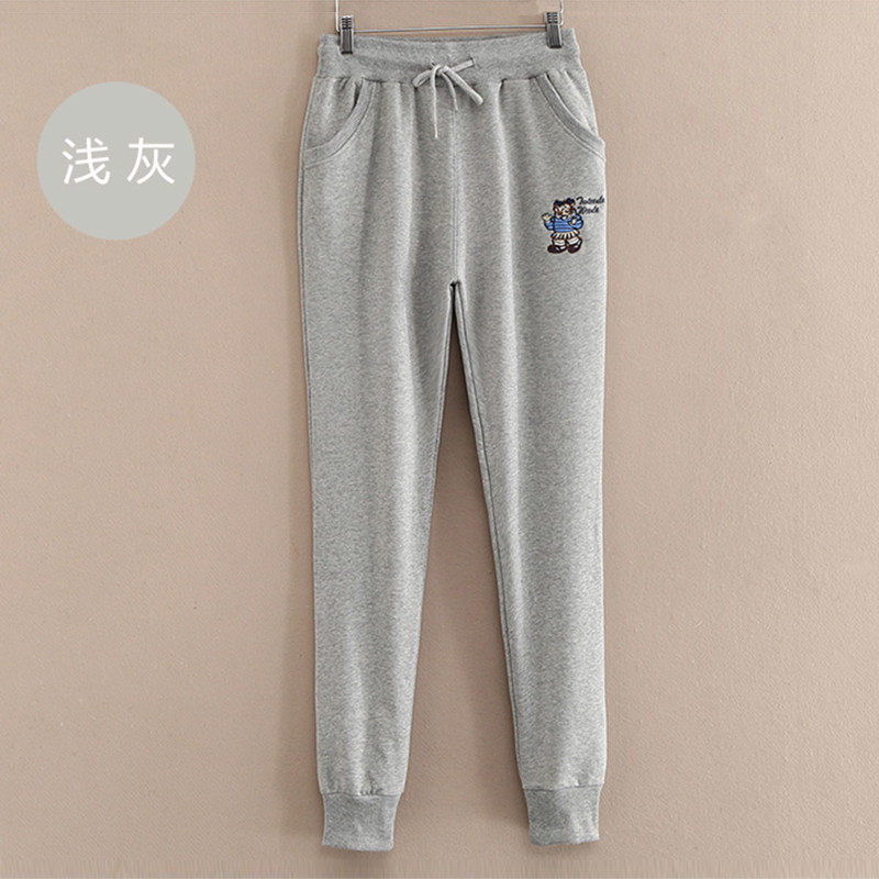 2020新款小熊休闲运动裤女秋冬纯棉长裤宽松束脚卫裤子加绒大码潮在类目 女装/女士精品, 裤子, 休闲裤中 - 来自Buy2taobao.com提供专业的淘宝代购服务
