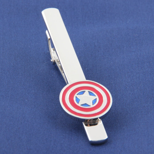 优质领带夹Stickpin Superhero系列美国队长盾牌Captain America