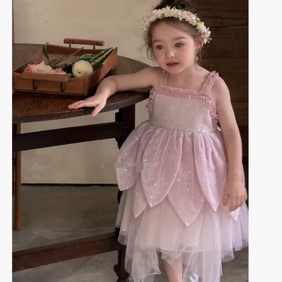 (90-130)CJ8粉色超仙吊带