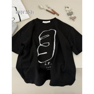 波拉bora童装儿童短袖T恤2026新款春夏装男女童洋气纯棉打底上衣