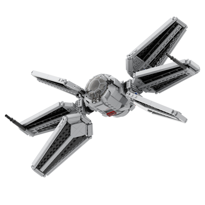 610pcs星球大战系列TIE国产积木Moc套装旋风星际战斗机
