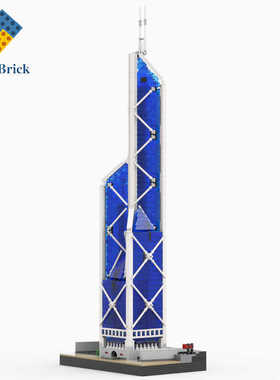 3093pcsMOC建筑套装系列1/650 比例的中国银行大厦 moc-40497