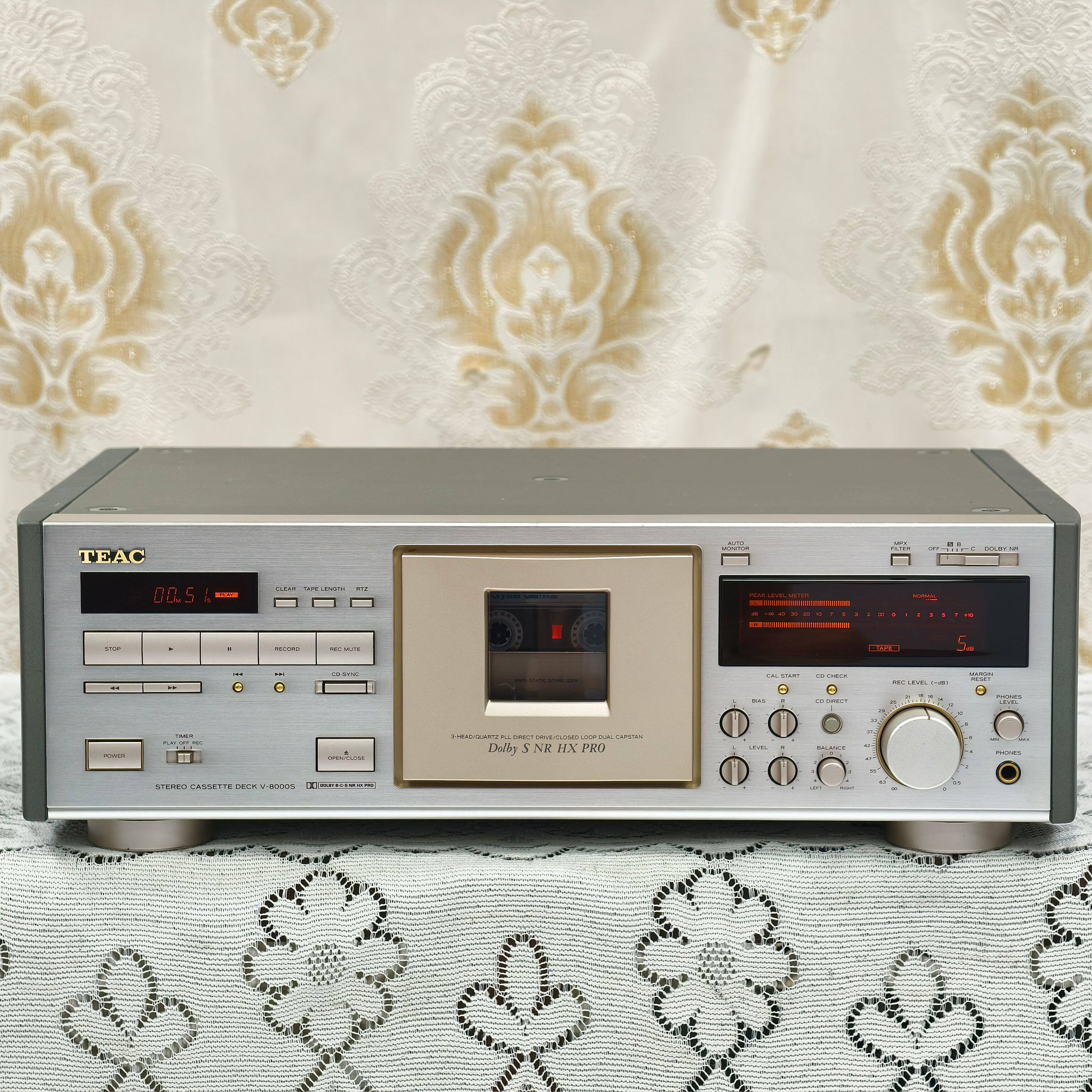 原装HIFI进口二手音响 TEAC/第一音响V-8000S专业录放三磁头卡座