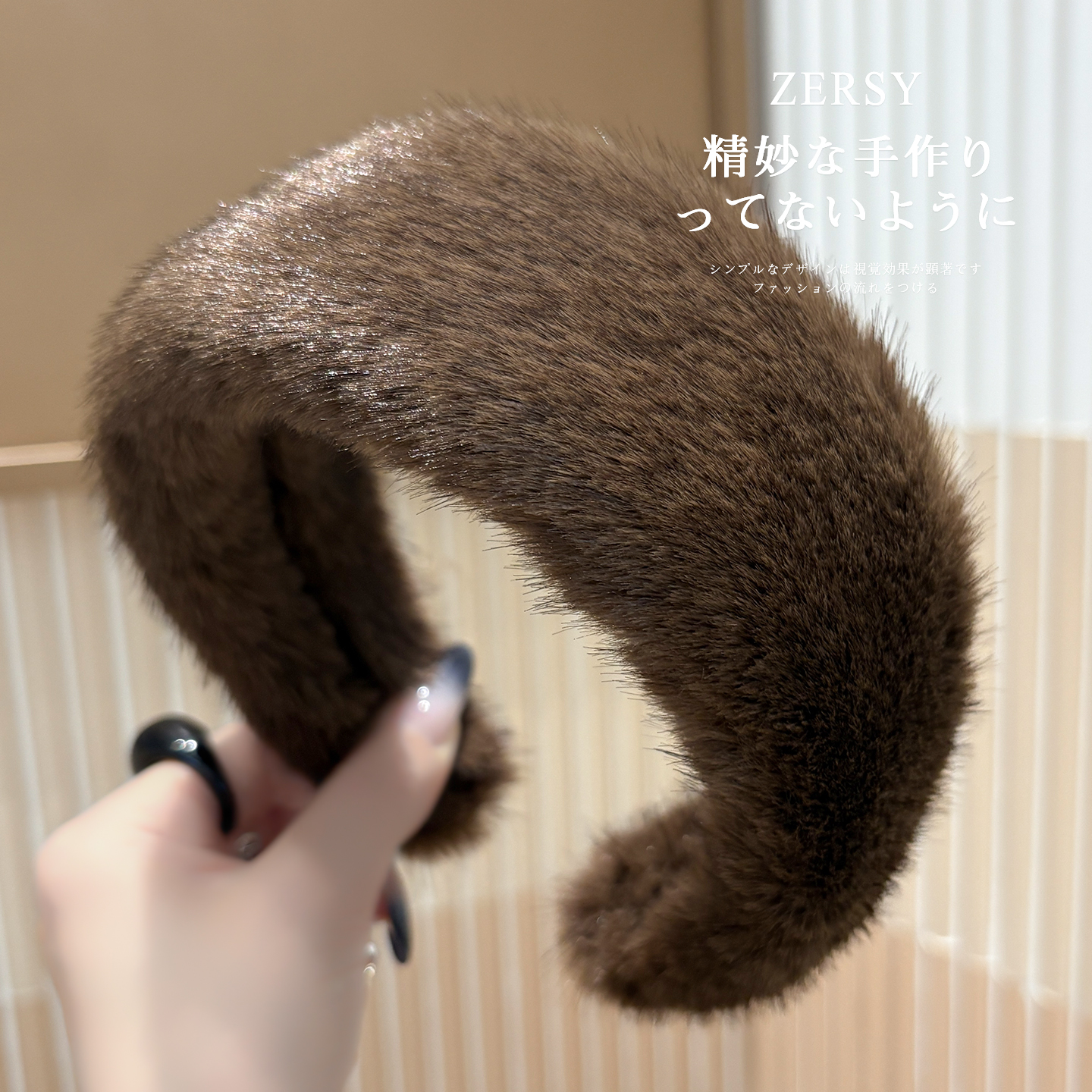 复古宽边加厚毛绒发箍女发卡头箍