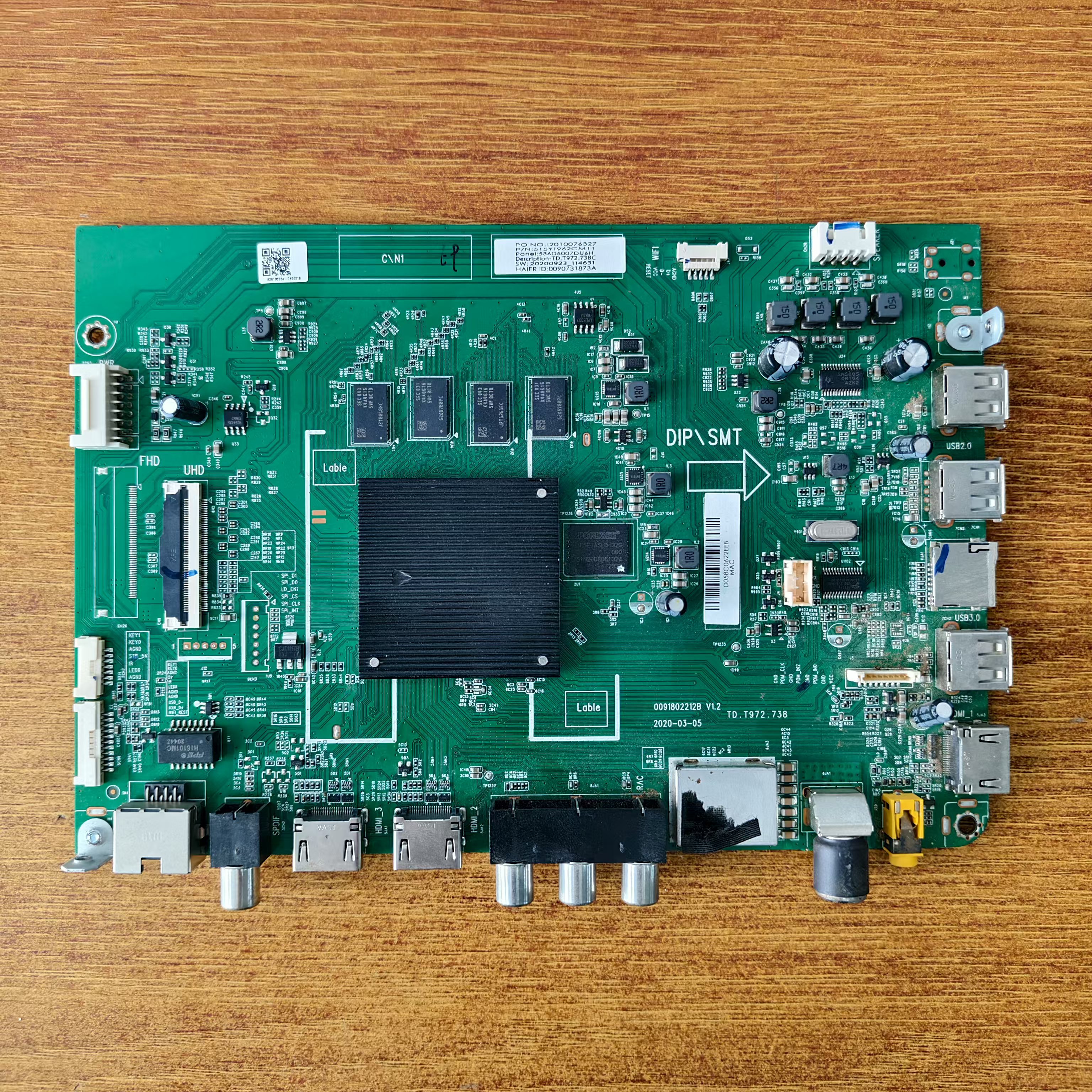 原装海尔50R5液晶电视主板