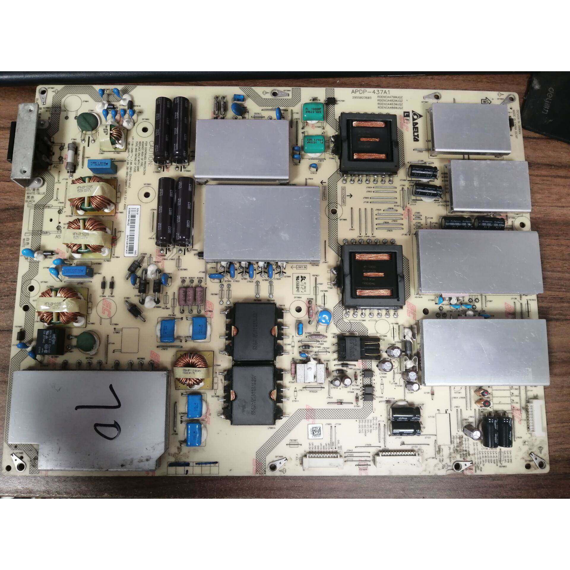 夏普LCD-70SU860A液晶电视电源板APDP-437A1 RDENCA479WJQZ测试好