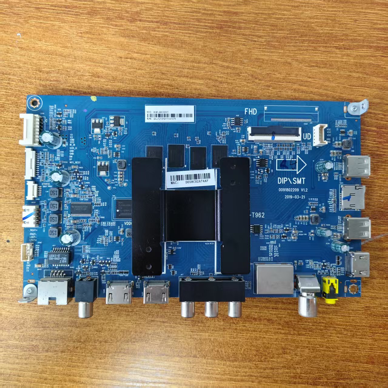 原装现货海尔LU55C51主板0091802209 0090730123A配屏LC546PU2L02