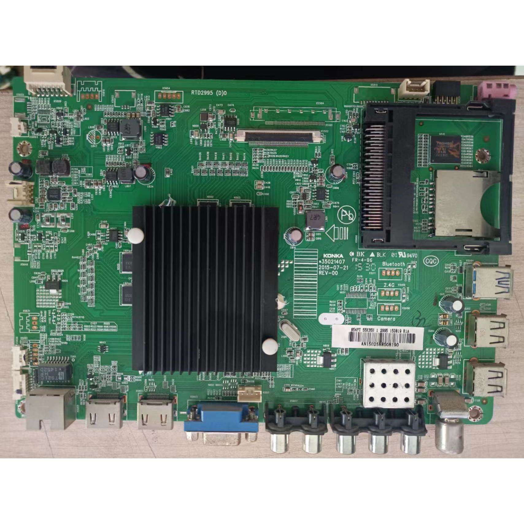 盛原装拆机康佳LED55K35U主板35021407配屏72000854YT/854YT