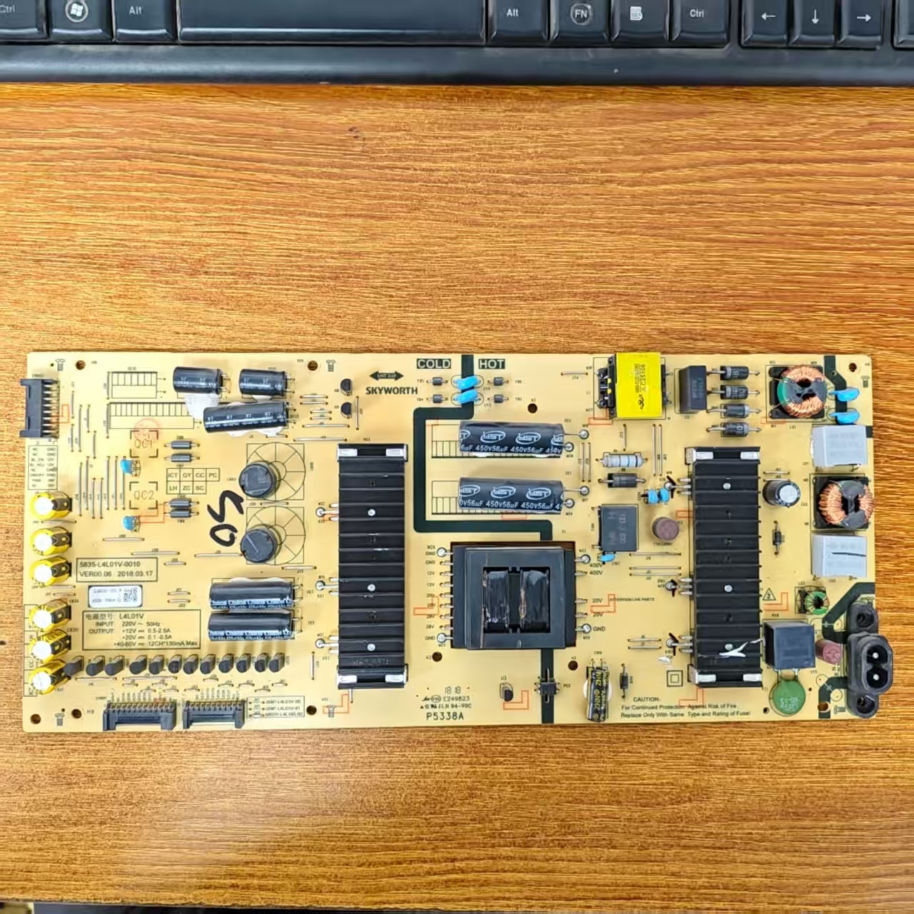 创维55H8M55K6S电视电源板