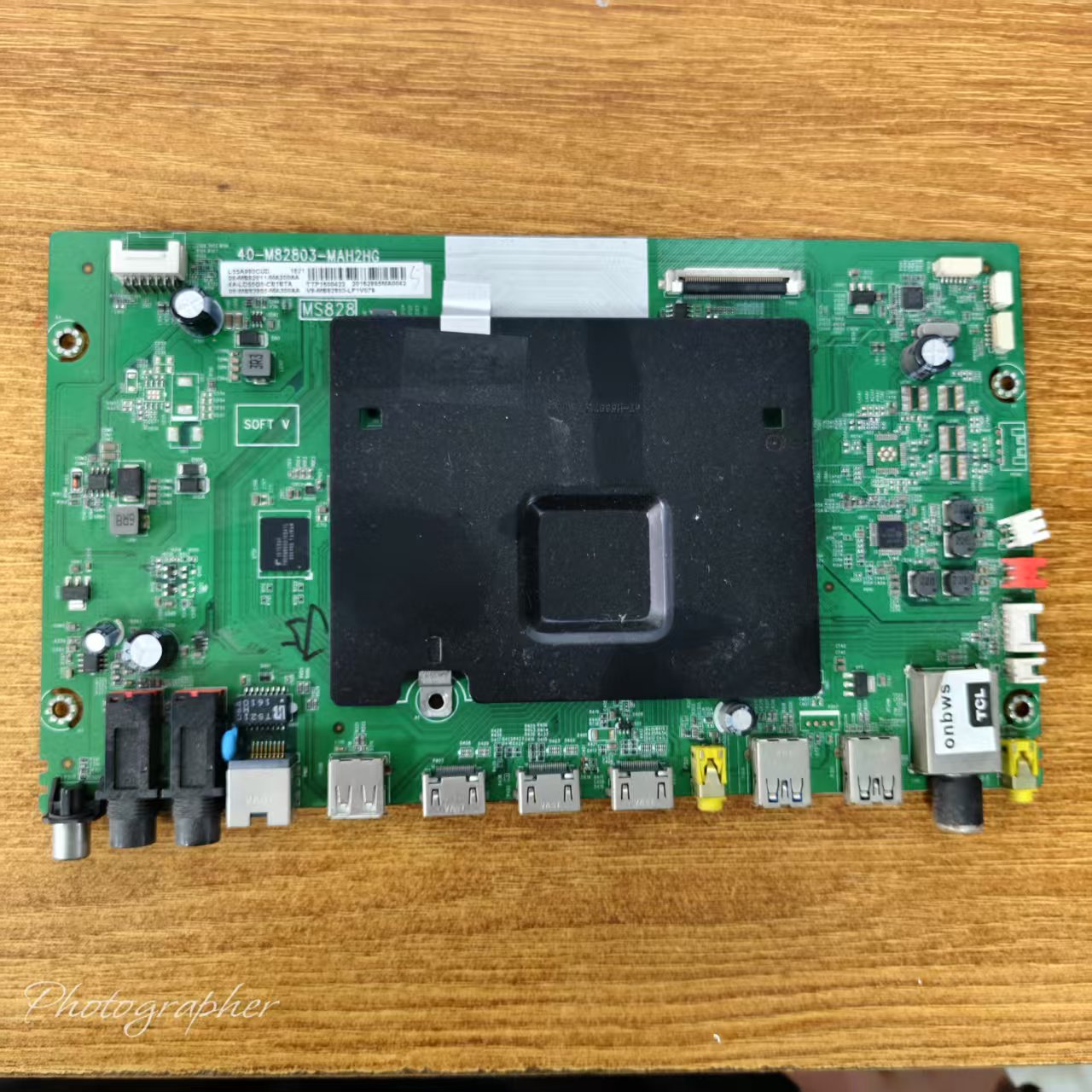 原装现货TCL L55A980CUD主板40-M82803-MAH2HG屏LVU550ND1L实物图