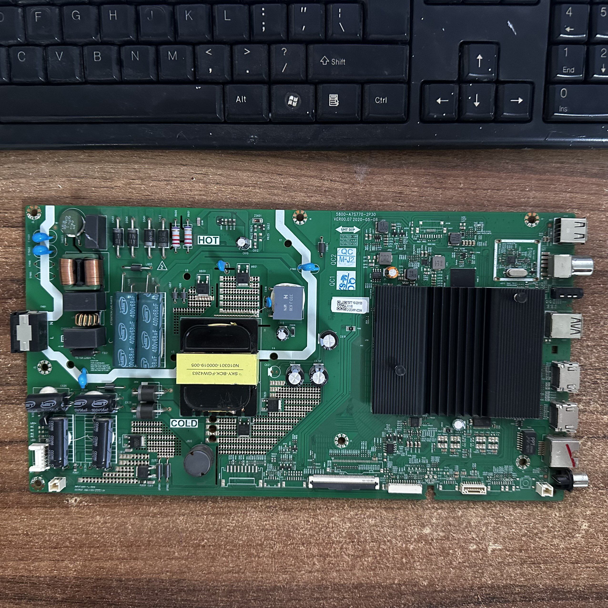 原装 创维 55A20 55G871 55G25主板5800-A7S770-2P30配屏RDL550WY - 实物图