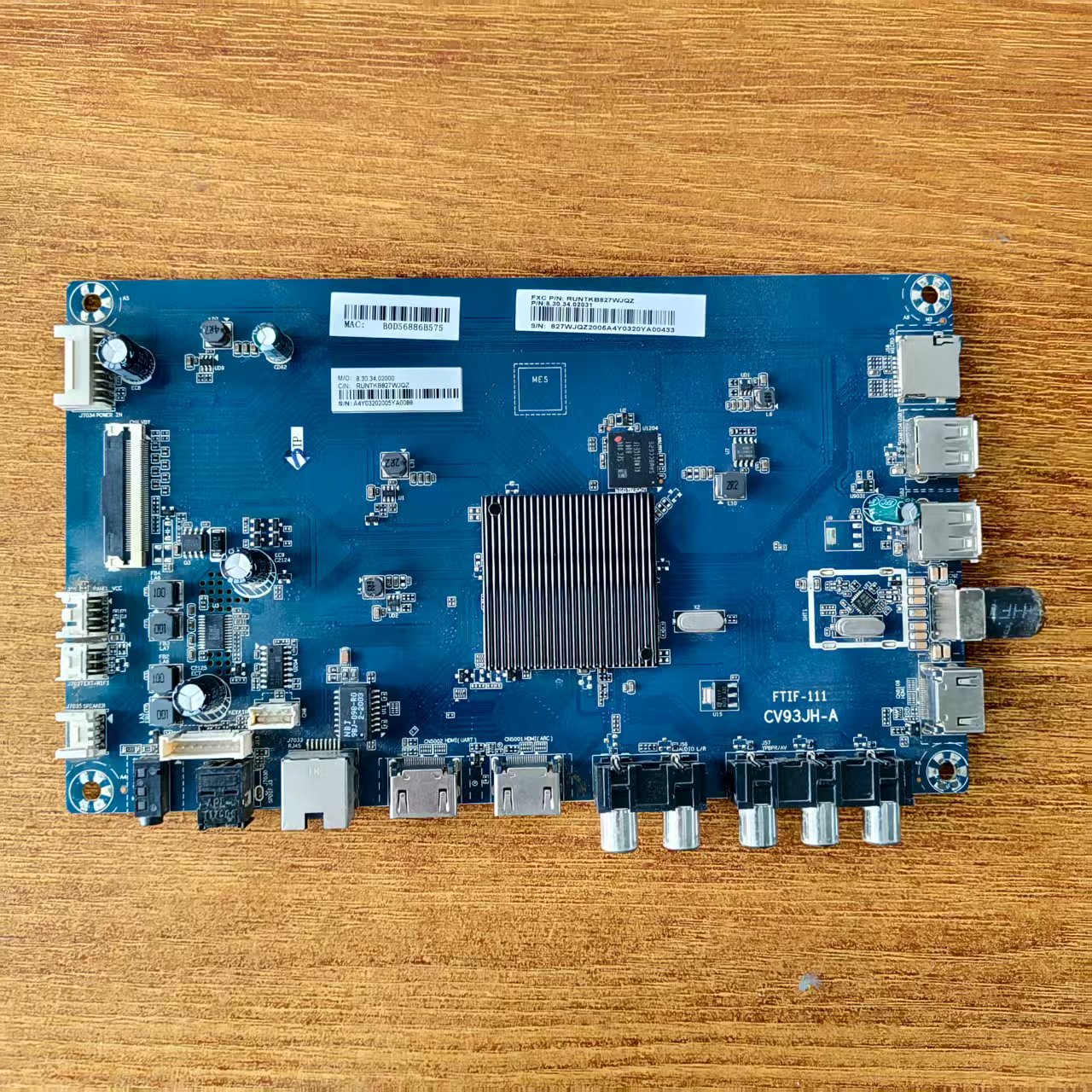 夏普4T-C60BFMA电视主板