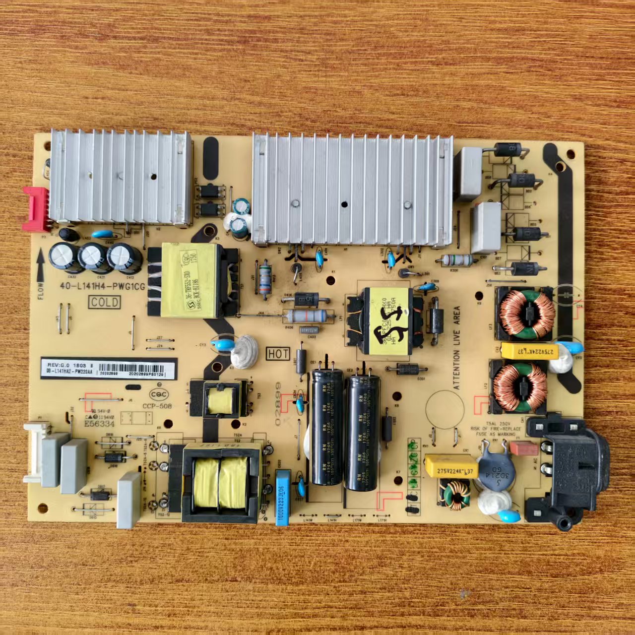 原装TCL55P3F电视电源板