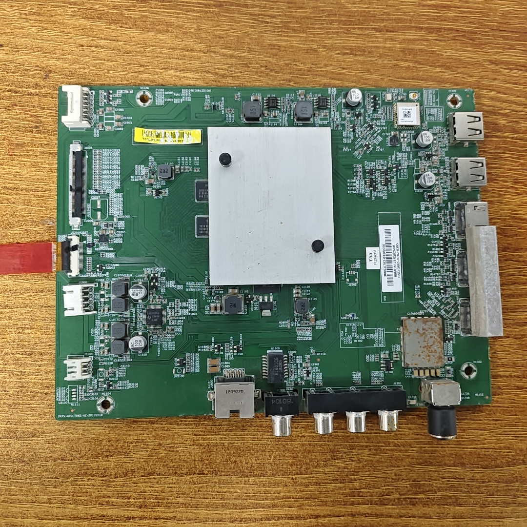原装小米L65M5-AZ主板DKTV-AIO-T962-AE-20170118屏MI65TV-LG试好