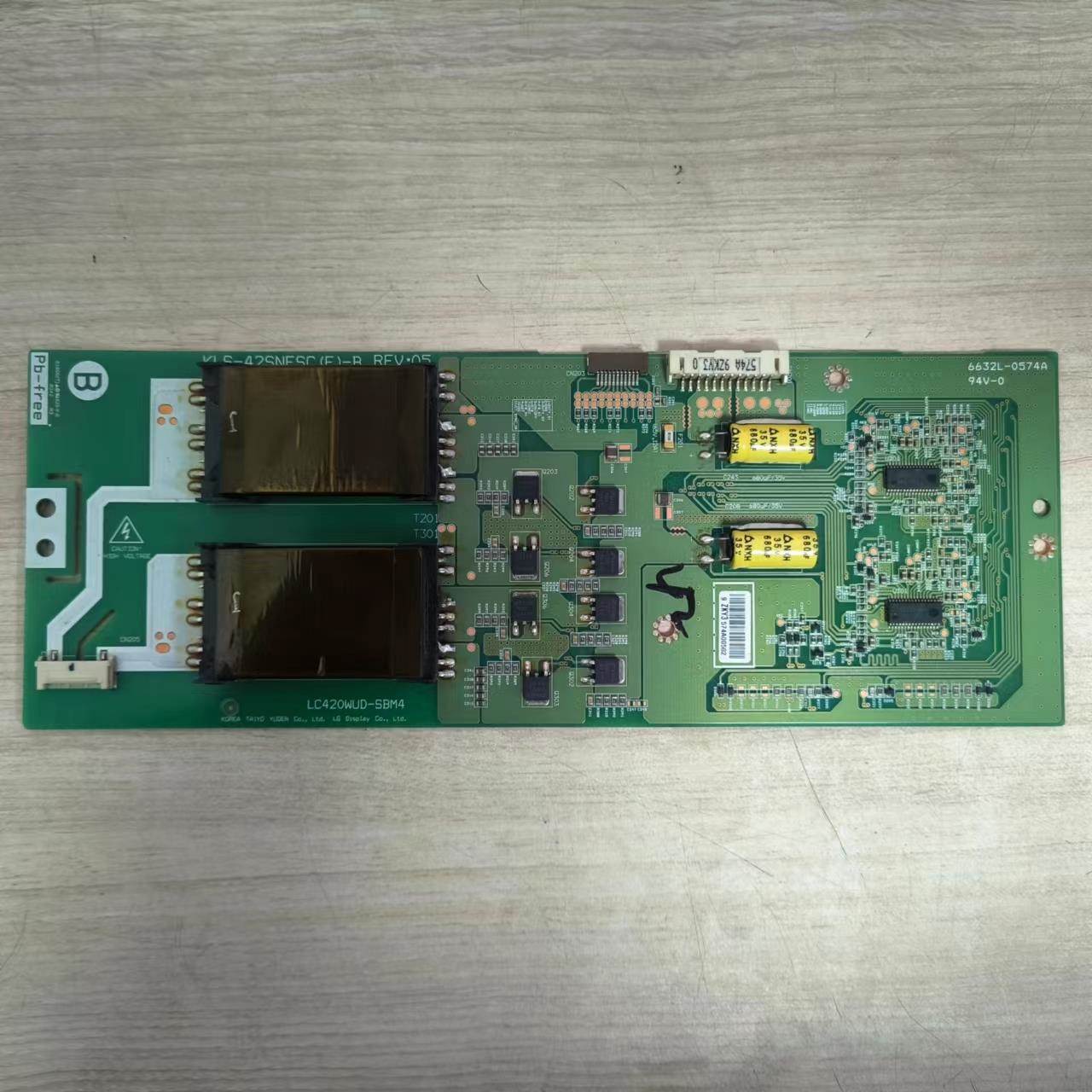 诚原装6632L-0574A高压板 LC420WUD-SBM4 KLS-42SNFSC(E)-B REV：