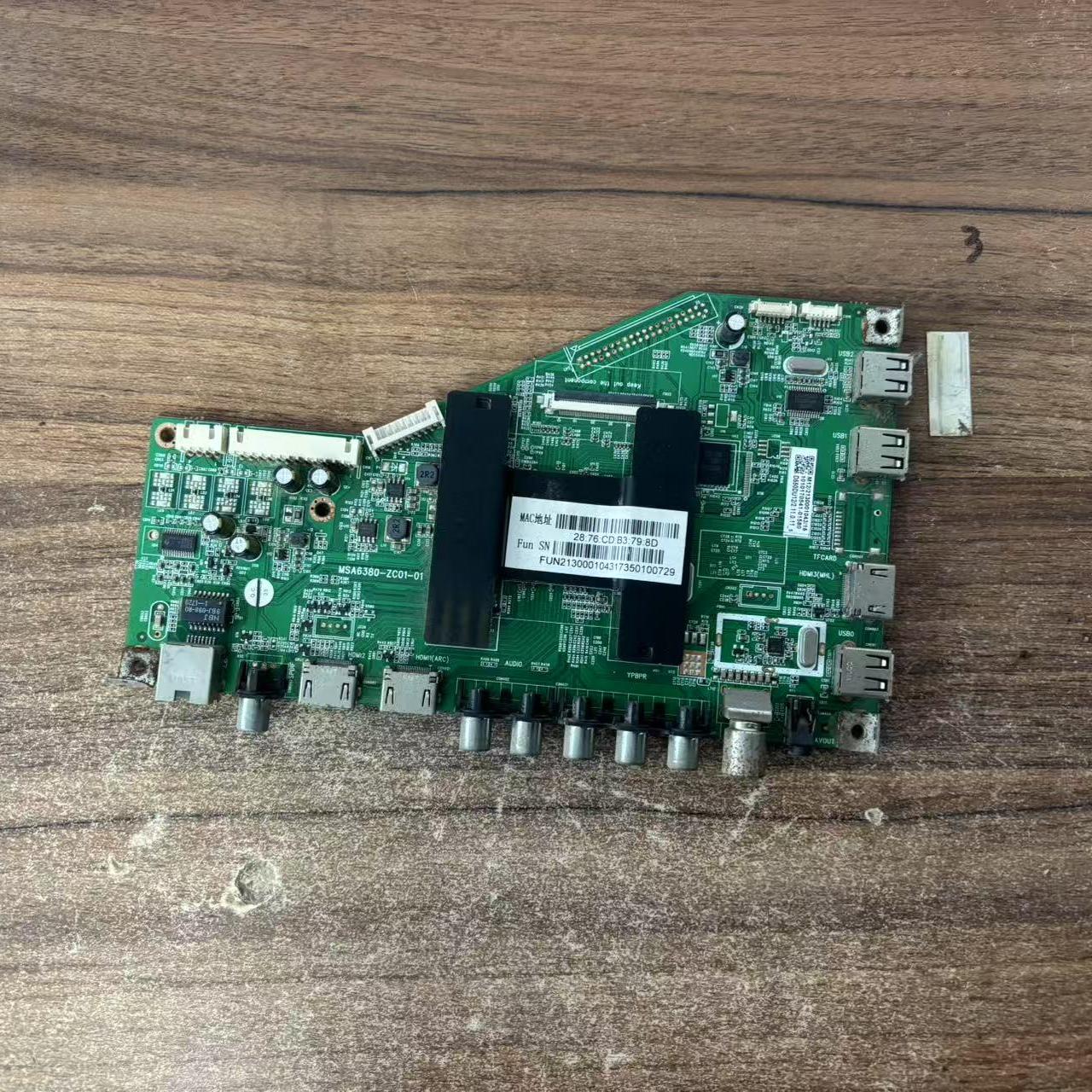 原装拆机TCL H55V6000主板MSA6380-ZC01-01配屏ST5461D08-1实图