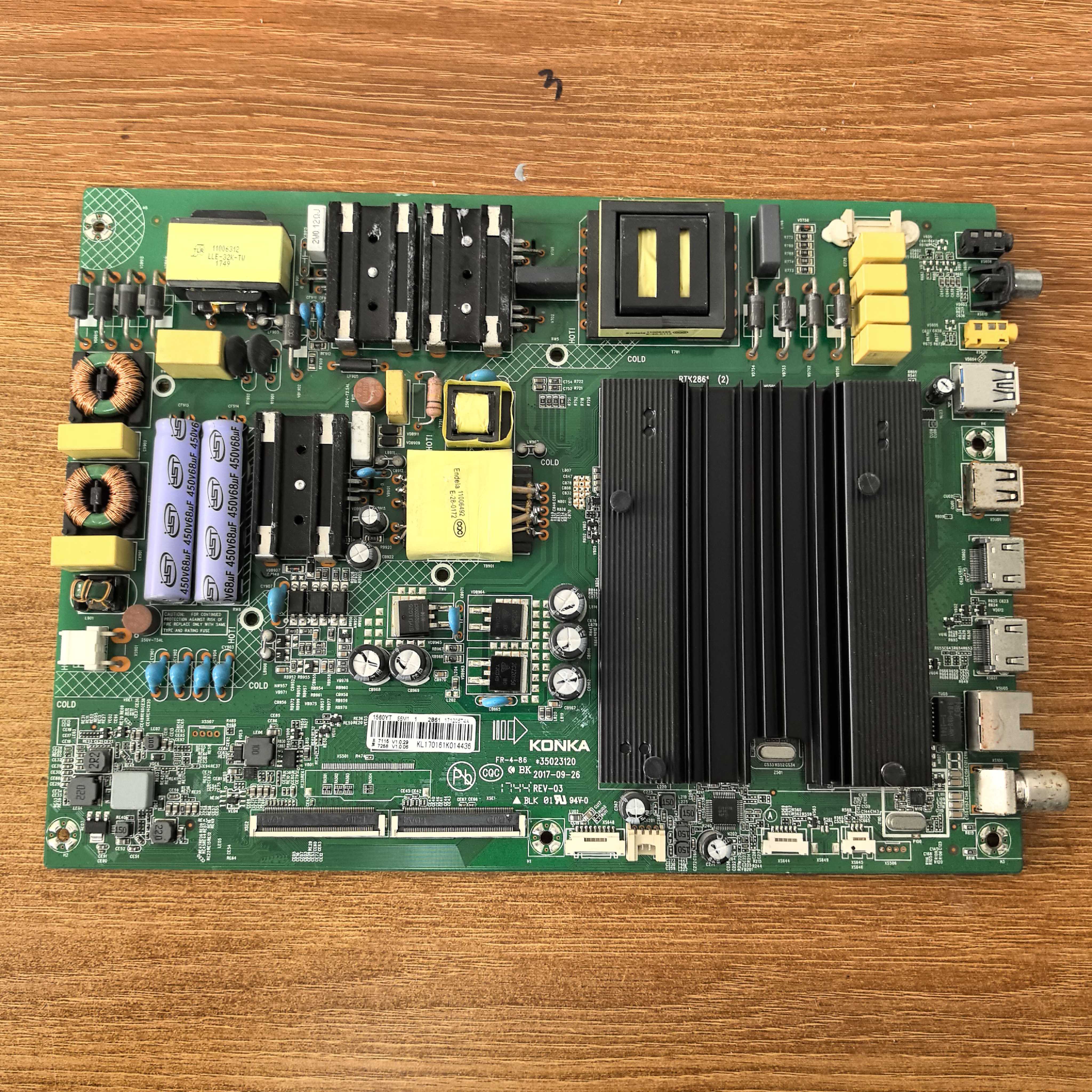 原装康佳LED55M1电视主板