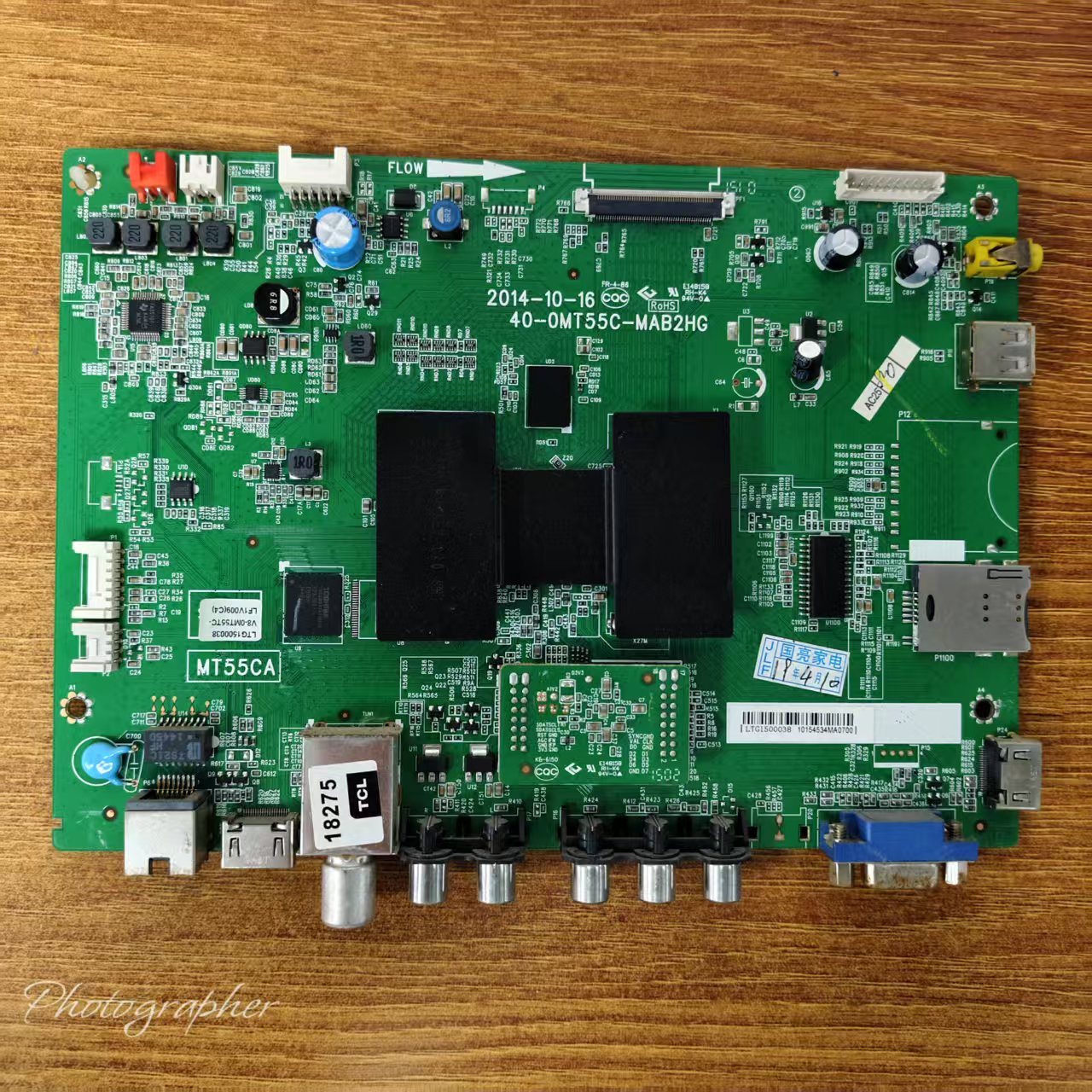 原装 TCL L55F2880A电视主板40-0MT55C-MAB2HG屏LVF550CS0T测试好