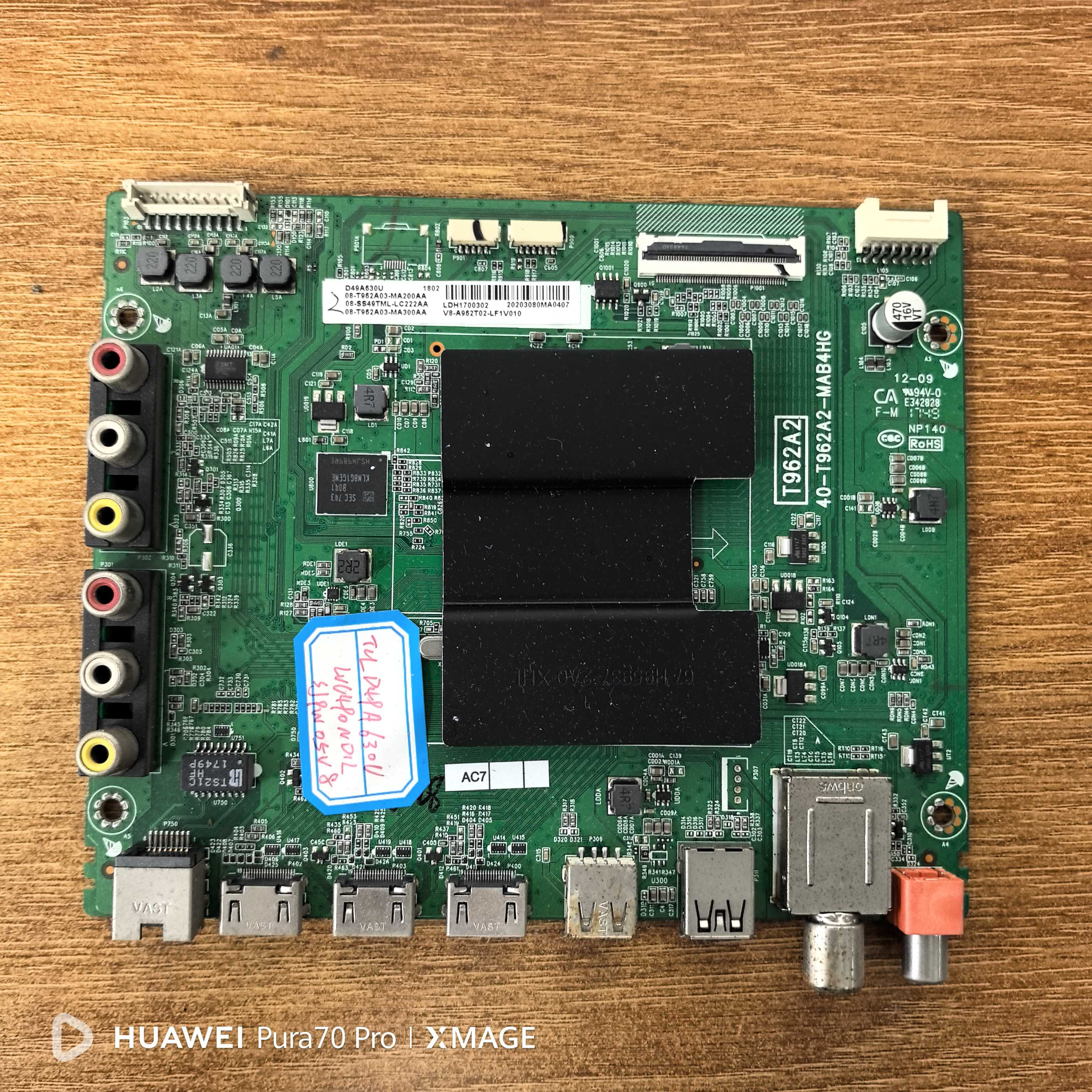 原装TCLD49A630U电视主板