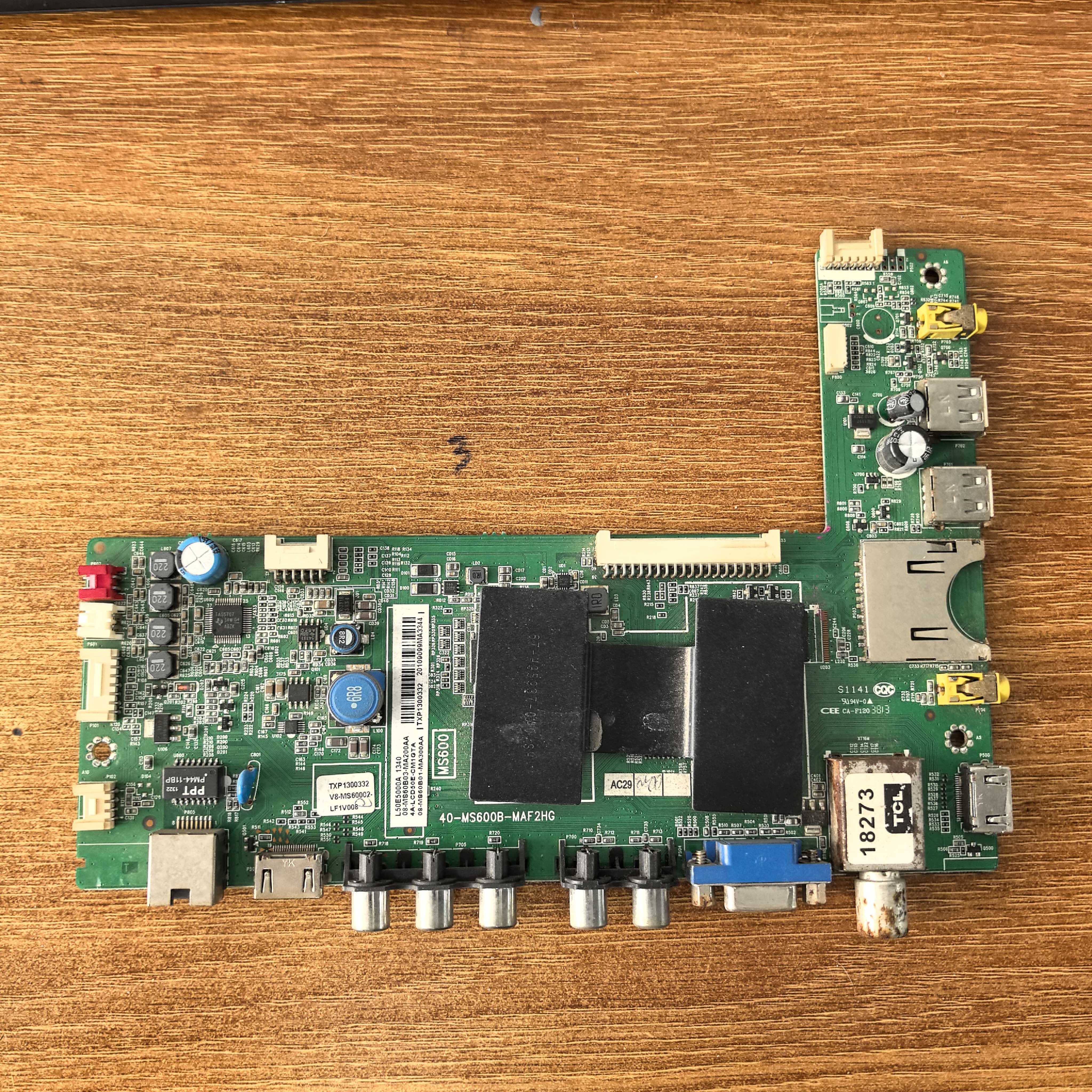 原装TCL L50E5000A电视主板40-MS600B-MAF2HG屏V500HJ1-LE1测试好